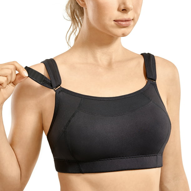 Wingslove Women’s Sports Bra High Impact Bounce Control Adjustable Workout Bra Non Padded Wirefree Yoga Bras